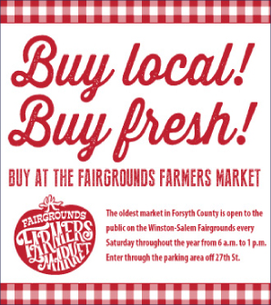 Buy local! Buy fresh! Buy at the fairgrounds farmers market