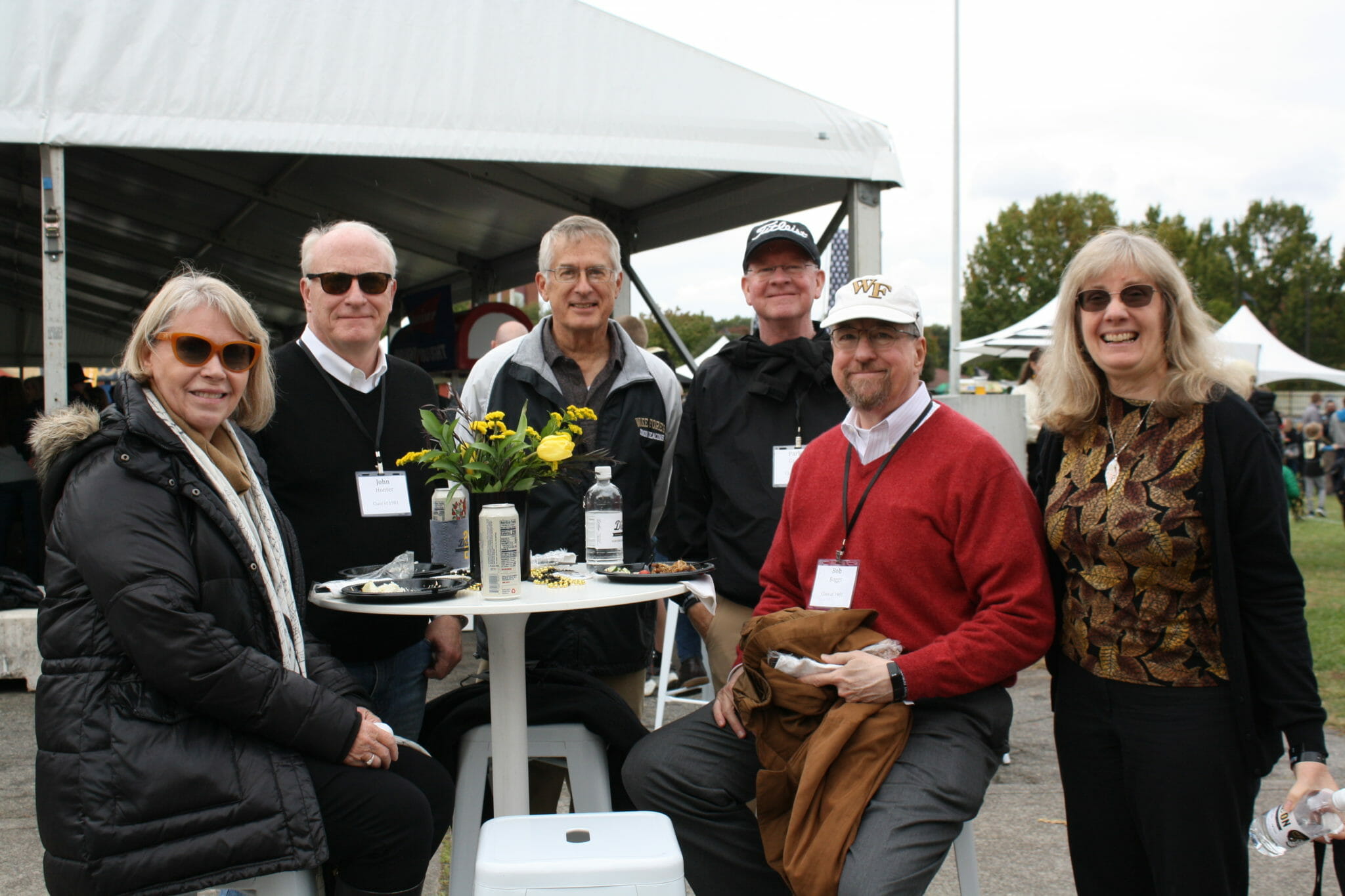 Wake Forest Alumni at the Homecoming Tailgate at the Fairgrounds October 2021