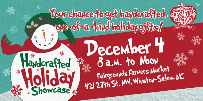 fairgrounds farmers market handcrafted holiday showcase