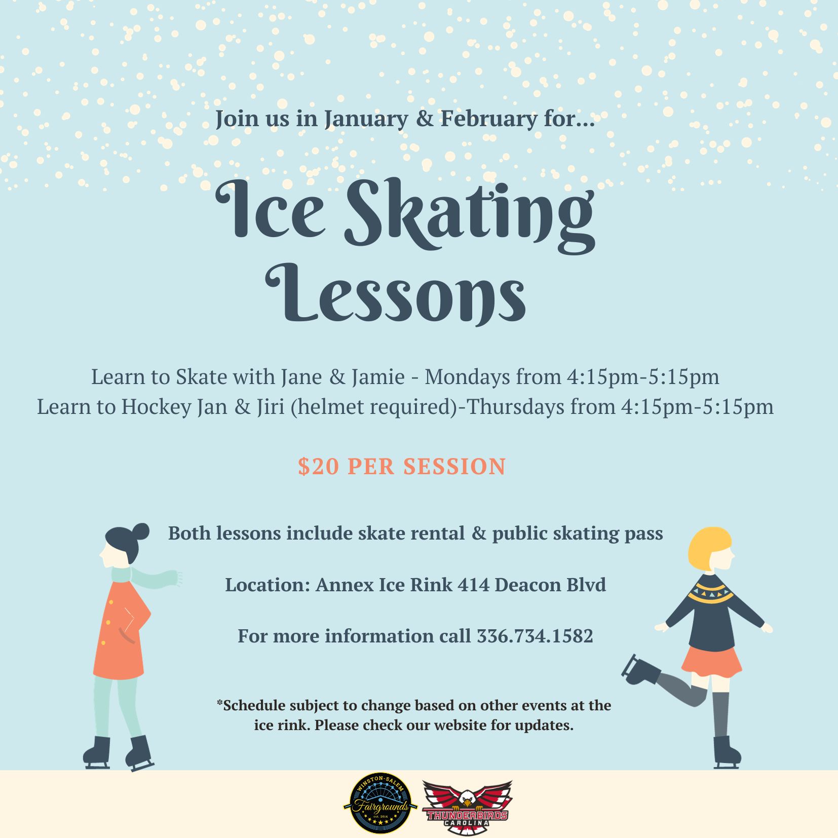 Ice Skating Lessons - Winston Salem Fairgrounds