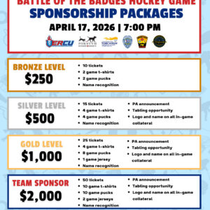 Sponsorship options Battle of the Badges