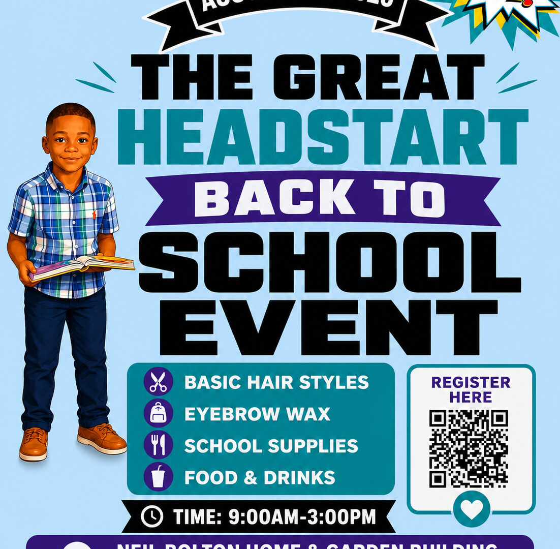 This is an image of (The Great Headstart Back-to-School Event) slide