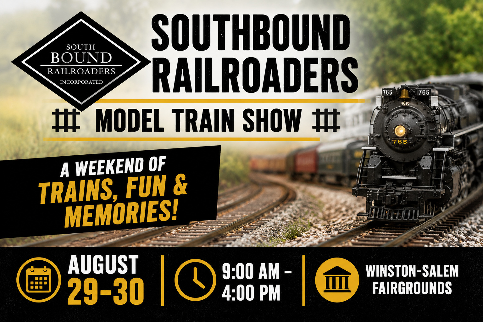 This is an image of (Southbound Railroaders) slide