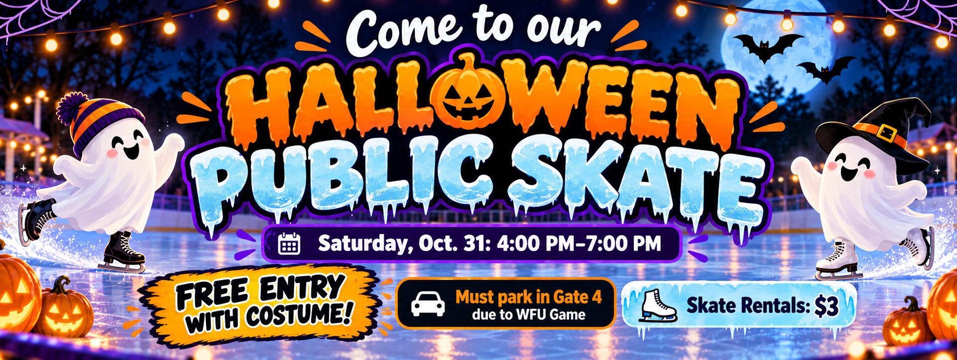 This is an image of (Halloween Public Skate) slide